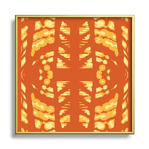 Rosie Brown Pumpkin Latte Metal Square Framed Art Print