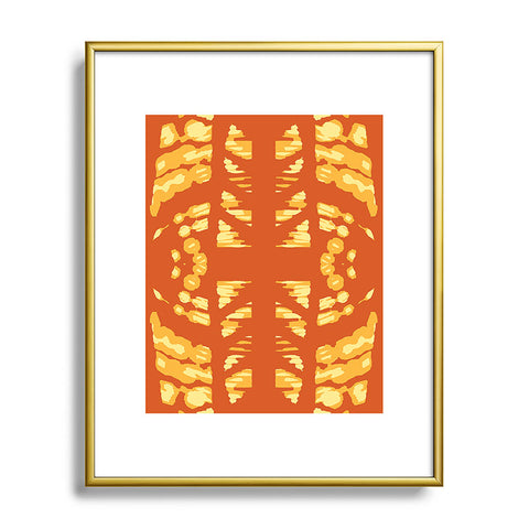 Rosie Brown Pumpkin Latte Metal Framed Art Print
