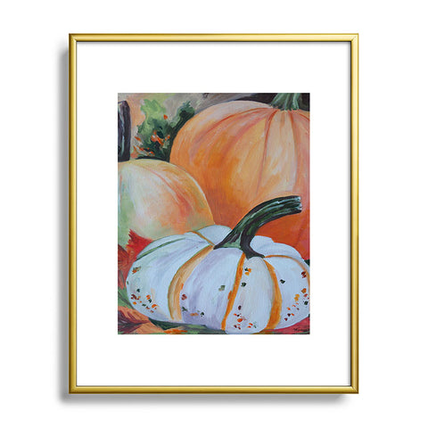 Rosie Brown Pumpkin Patch Metal Framed Art Print