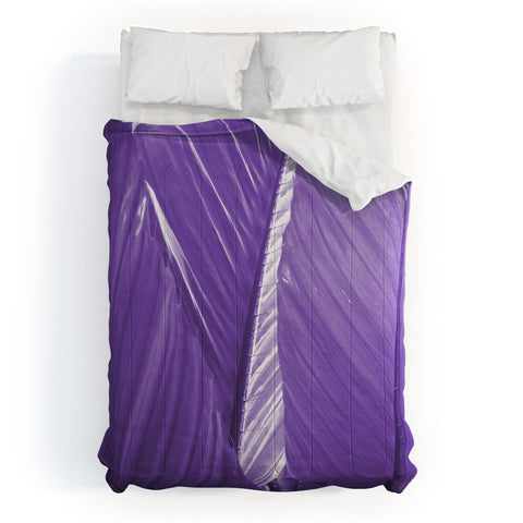 Rosie Brown Purple Palms Comforter