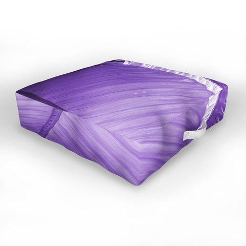 Rosie Brown Purple Palms Outdoor Floor Cushion
