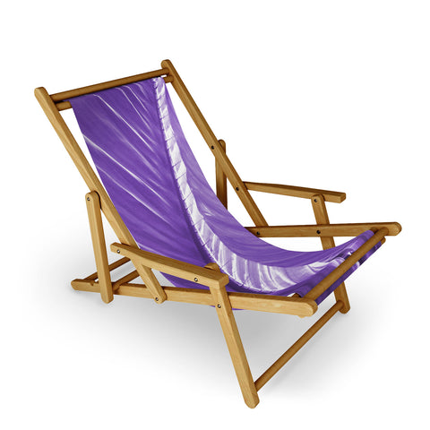 Rosie Brown Purple Palms Sling Chair