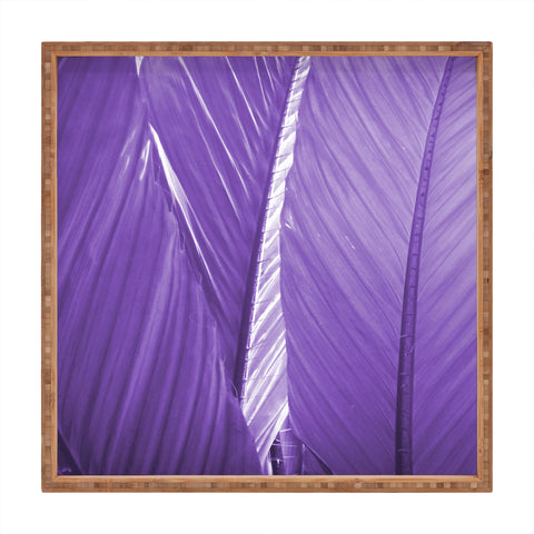 Rosie Brown Purple Palms Square Tray