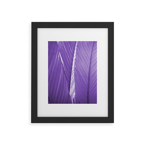 Rosie Brown Purple Palms Framed Art Print