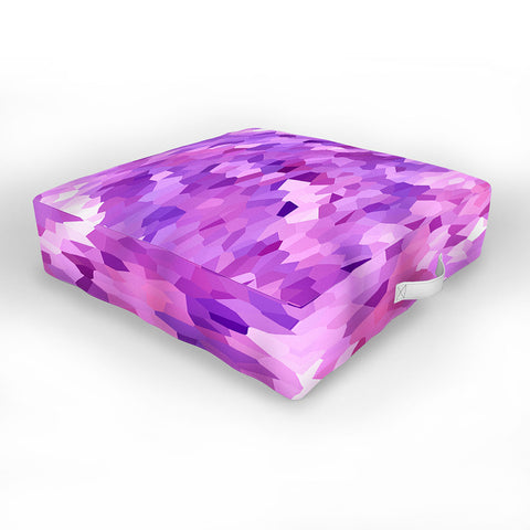 Rosie Brown Purple Perfection Outdoor Floor Cushion