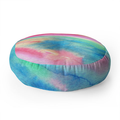 Rosie Brown Rainbow Connection Floor Pillow Round