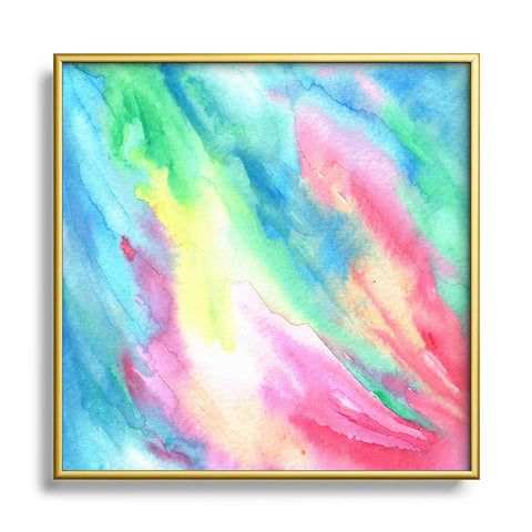 Rosie Brown Rainbow Connection Metal Square Framed Art Print