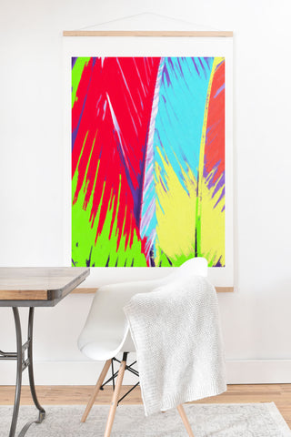 Rosie Brown Rainbow Palms Art Print And Hanger