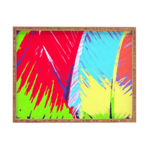 Rosie Brown Rainbow Palms Rectangular Tray