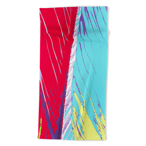 Rosie Brown Rainbow Palms Beach Towel