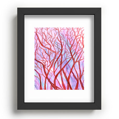 Rosie Brown Red Coral Recessed Framing Rectangle