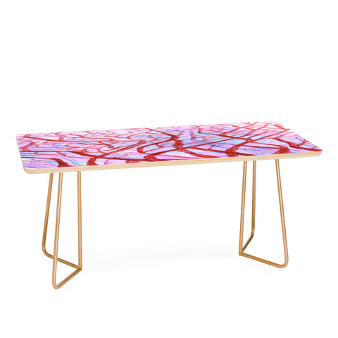 Rosie Brown Red Coral Coffee Table