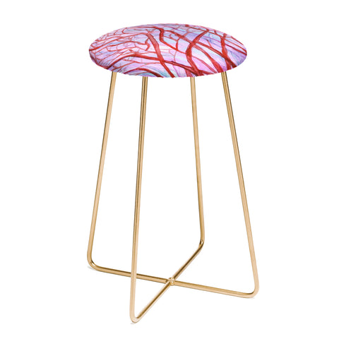 Rosie Brown Red Coral Counter Stool