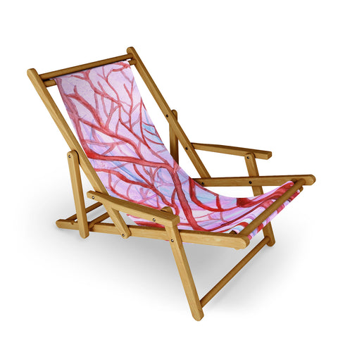 Rosie Brown Red Coral Sling Chair