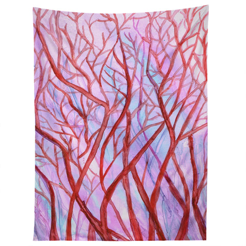 Rosie Brown Red Coral Tapestry