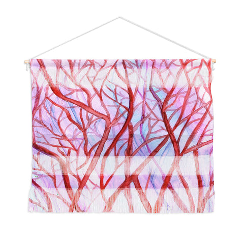 Rosie Brown Red Coral Wall Hanging Landscape