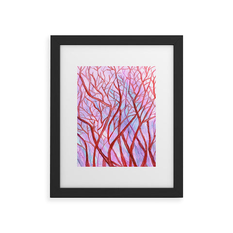 Rosie Brown Red Coral Framed Art Print