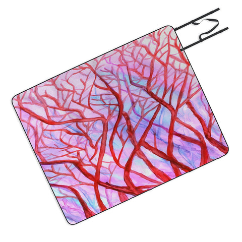 Rosie Brown Red Coral Picnic Blanket