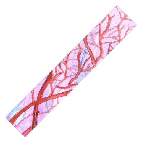Rosie Brown Red Coral Table Runner