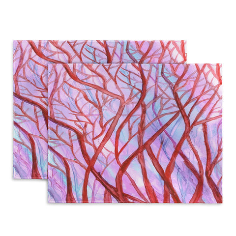 Rosie Brown Red Coral Placemat