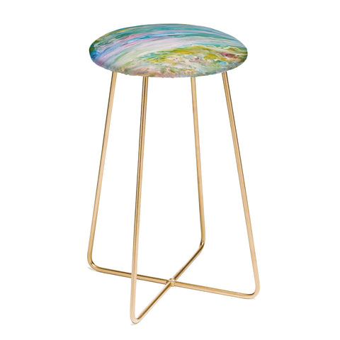 Rosie Brown Reflections In Watercolor Counter Stool