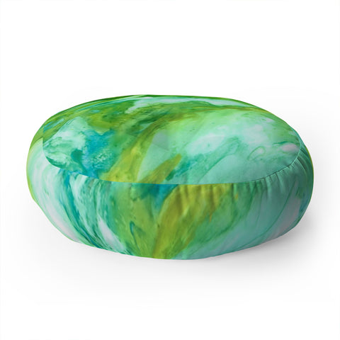 Rosie Brown River Flow Floor Pillow Round