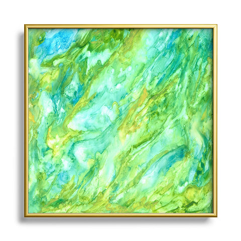 Rosie Brown River Flow Metal Square Framed Art Print