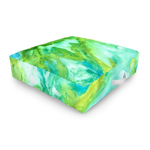 Rosie Brown River Flow Outdoor Floor Cushion