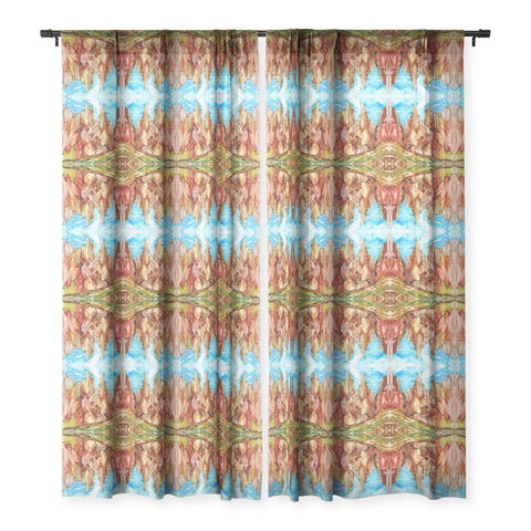 Rosie Brown Rocky Southwest Sheer Window Curtain