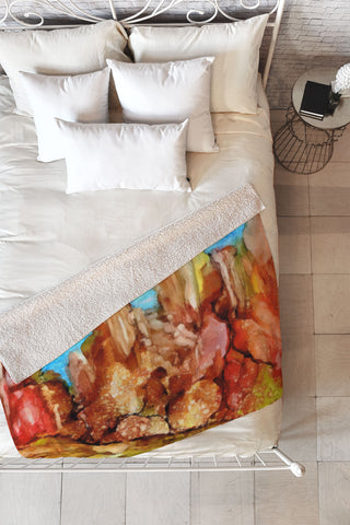 Rosie Brown Rocky Southwest Fleece Throw Blanket