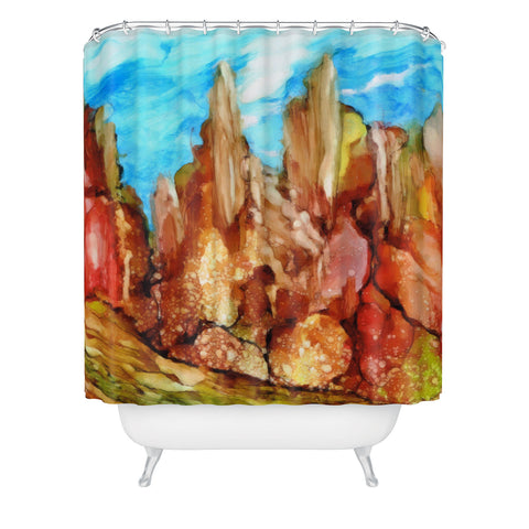 Rosie Brown Rocky Southwest Shower Curtain