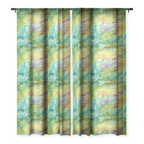 Rosie Brown Sea Fantasy Sheer Window Curtain