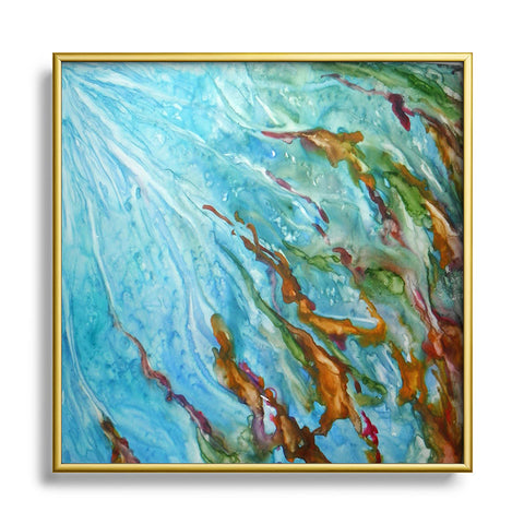 Rosie Brown Sea Sculptures Square Metal Framed Art Print