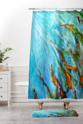 Rosie Brown Sea Sculptures Shower Curtain And Mat