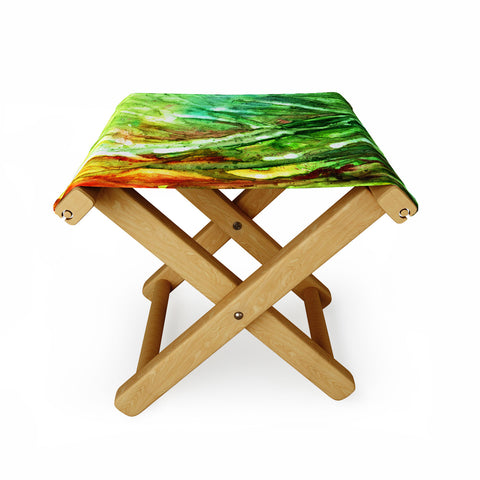 Rosie Brown Seagrass Folding Stool