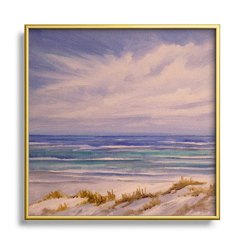 Rosie Brown Seascape 1 Metal Square Framed Art Print