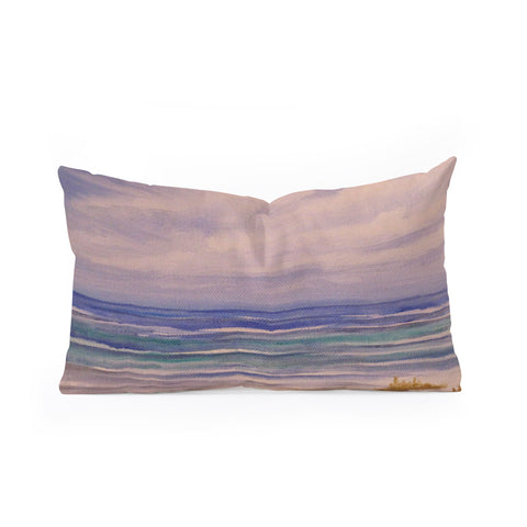 Rosie Brown Seascape 1 Oblong Throw Pillow