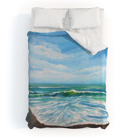 Rosie Brown Seashore Foam Duvet Cover