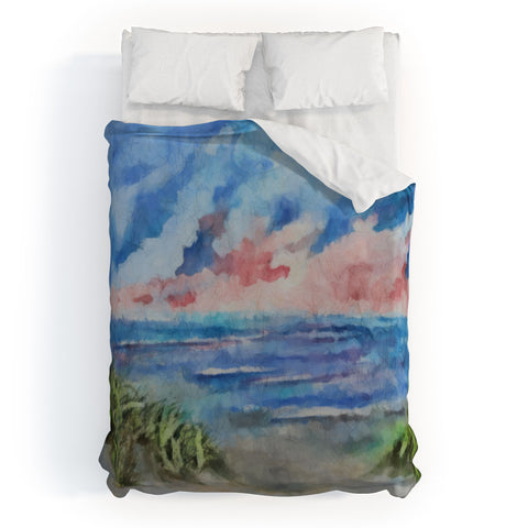 Rosie Brown Sensual Sunset Batik Duvet Cover
