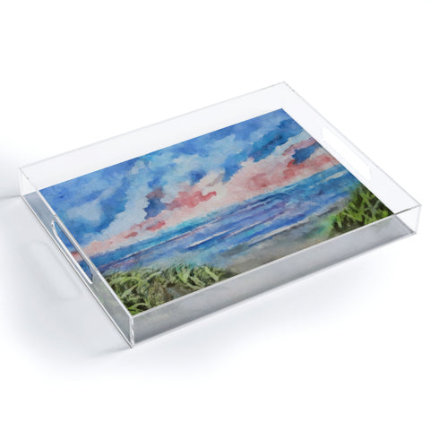 Rosie Brown Sensual Sunset Batik Acrylic Tray