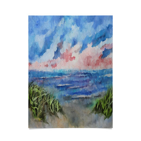 Rosie Brown Sensual Sunset Batik Poster