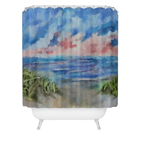 Rosie Brown Sensual Sunset Batik Shower Curtain