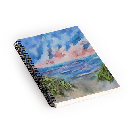 Rosie Brown Sensual Sunset Batik Spiral Notebook