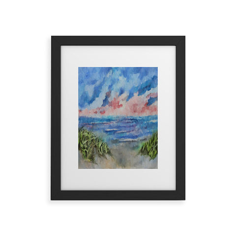 Rosie Brown Sensual Sunset Batik Framed Art Print