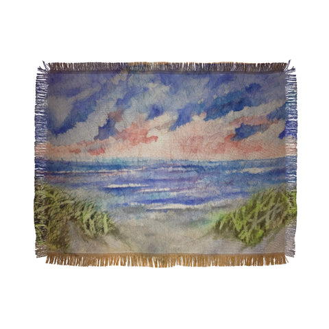 Rosie Brown Sensual Sunset Batik Throw Blanket