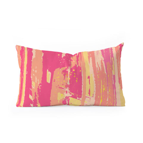 Rosie Brown Sherbet Palms Oblong Throw Pillow
