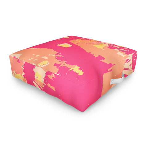 Rosie Brown Sherbet Palms Outdoor Floor Cushion