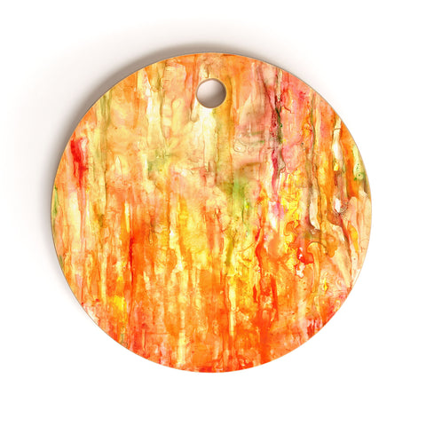 Rosie Brown Shower of Color Cutting Board Round
