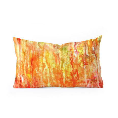 Rosie Brown Shower of Color Oblong Throw Pillow