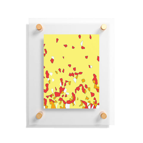 Rosie Brown Shredded Pieces Floating Acrylic Print